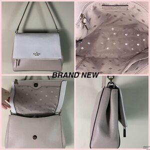 New Kate Spade Cream and Tan Shoulder Bag